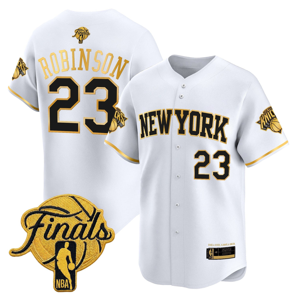 New York Knicks 2026 Finals Vapor Baseball Jersey - Stitched-Cuztomshoes