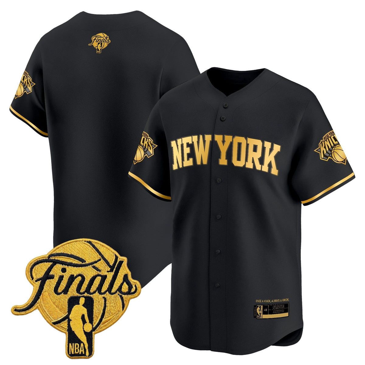 New York Knicks 2026 Finals Vapor Baseball Jersey - Stitched-Cuztomshoes