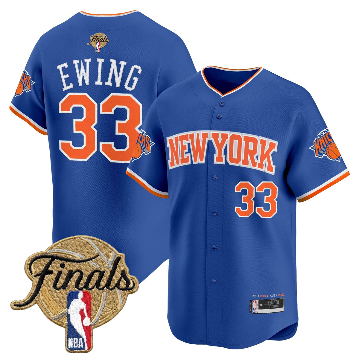 New York Knicks 2026 Finals Vapor Baseball Jersey - Stitched-Cuztomshoes