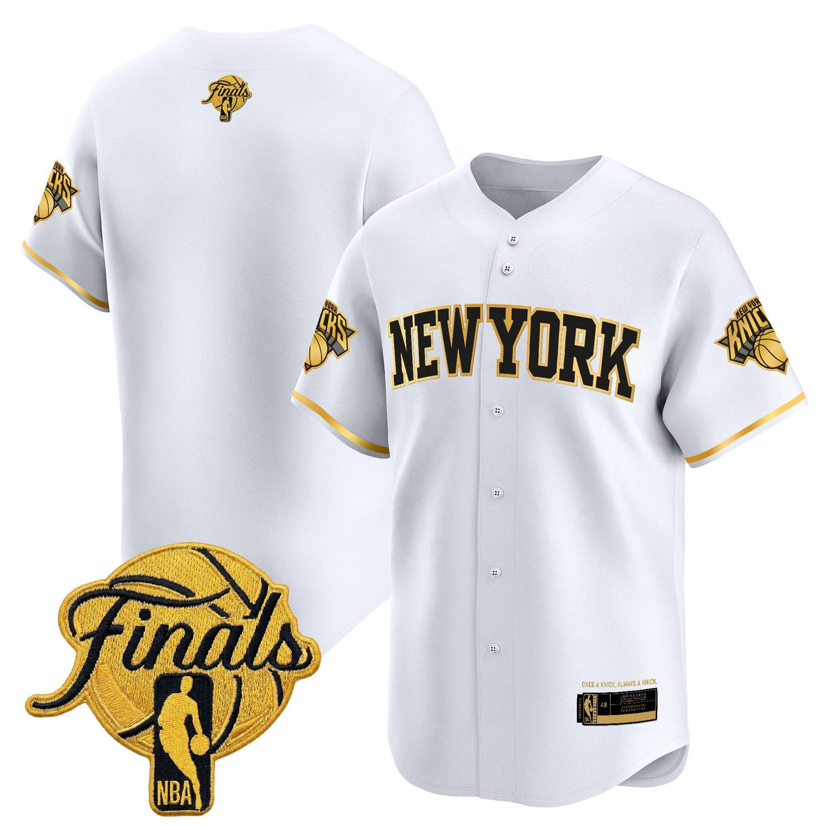New York Knicks 2026 Finals Vapor Baseball Jersey - Stitched-Cuztomshoes