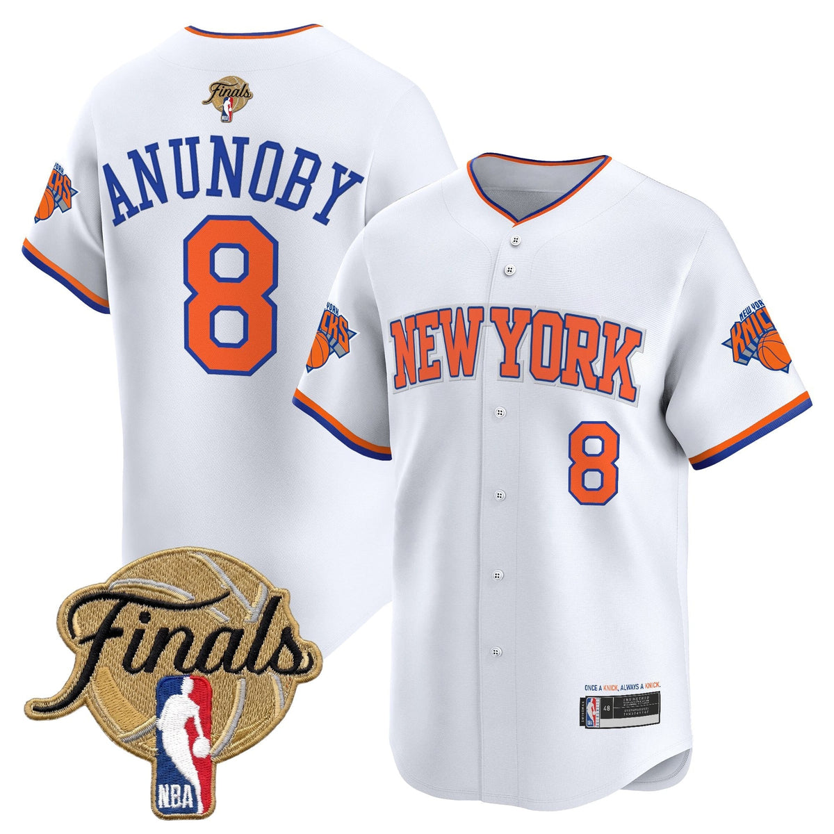 New York Knicks 2026 Finals Vapor Baseball Jersey - Stitched-Cuztomshoes