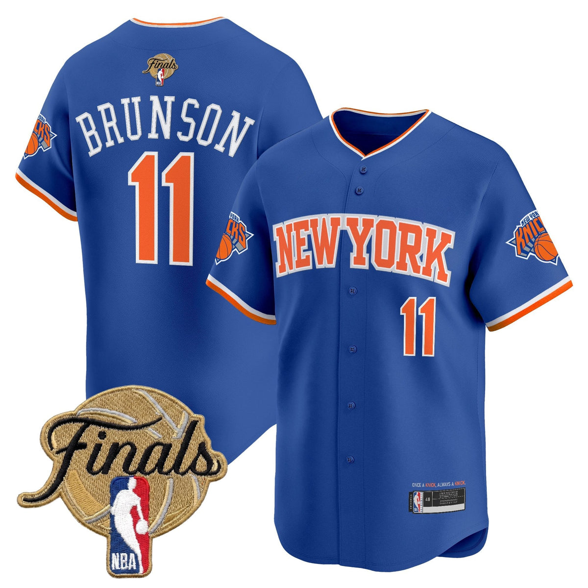 New York Knicks 2026 Finals Vapor Baseball Jersey - Stitched-Cuztomshoes