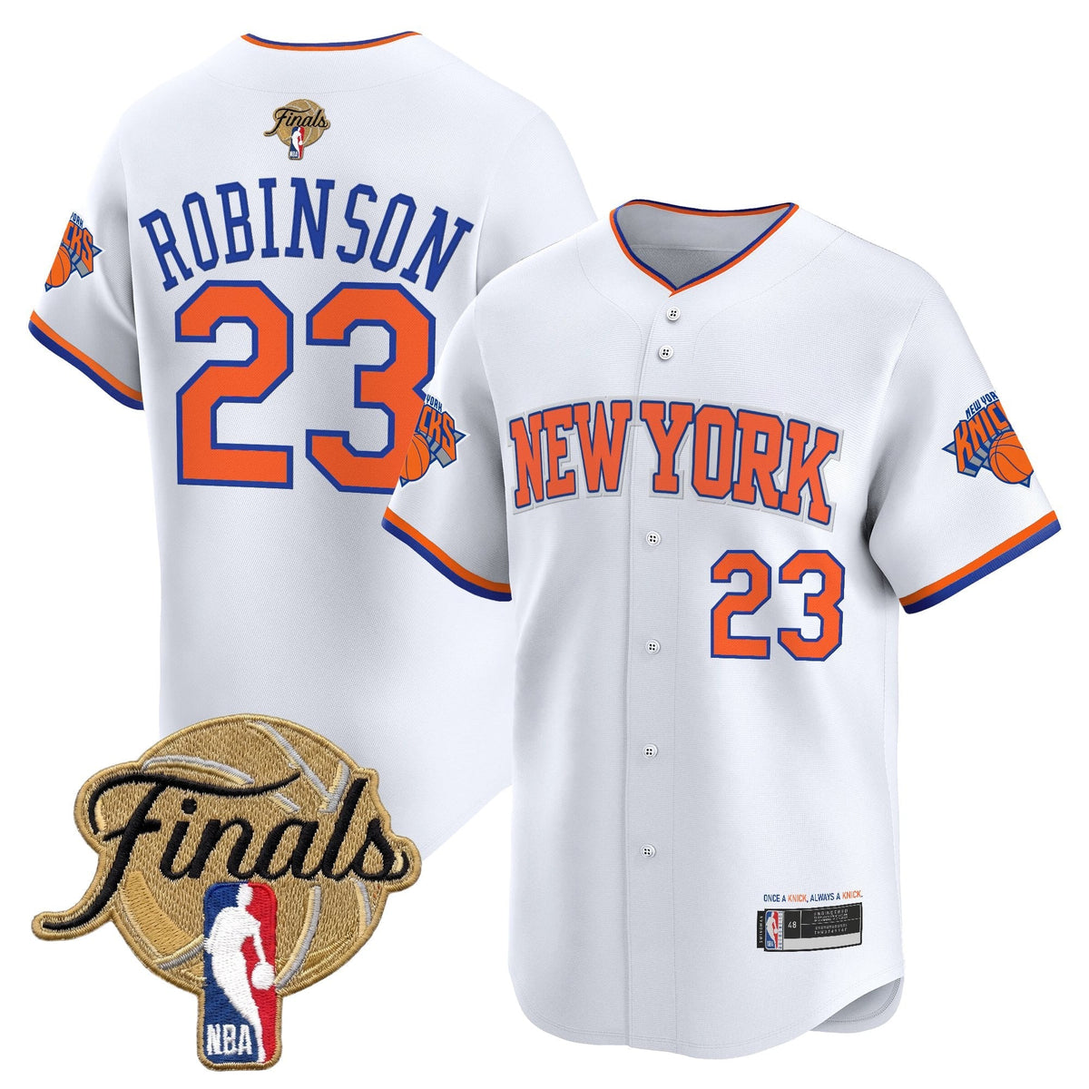 New York Knicks 2026 Finals Vapor Baseball Jersey - Stitched-Cuztomshoes