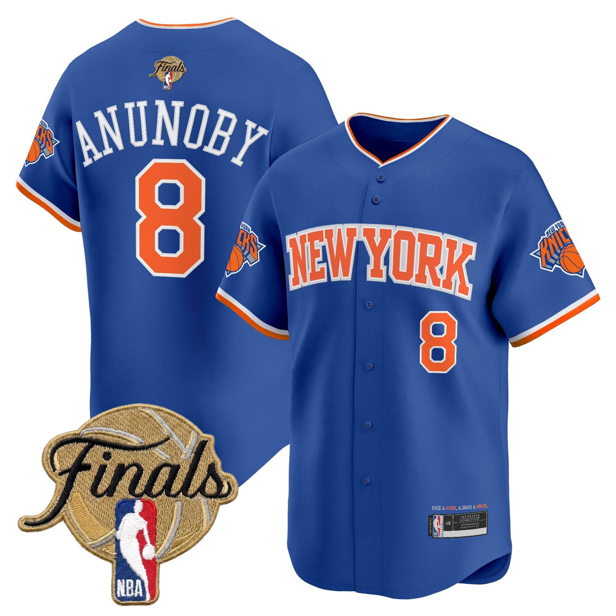 New York Knicks 2026 Finals Vapor Baseball Jersey - Stitched-Cuztomshoes