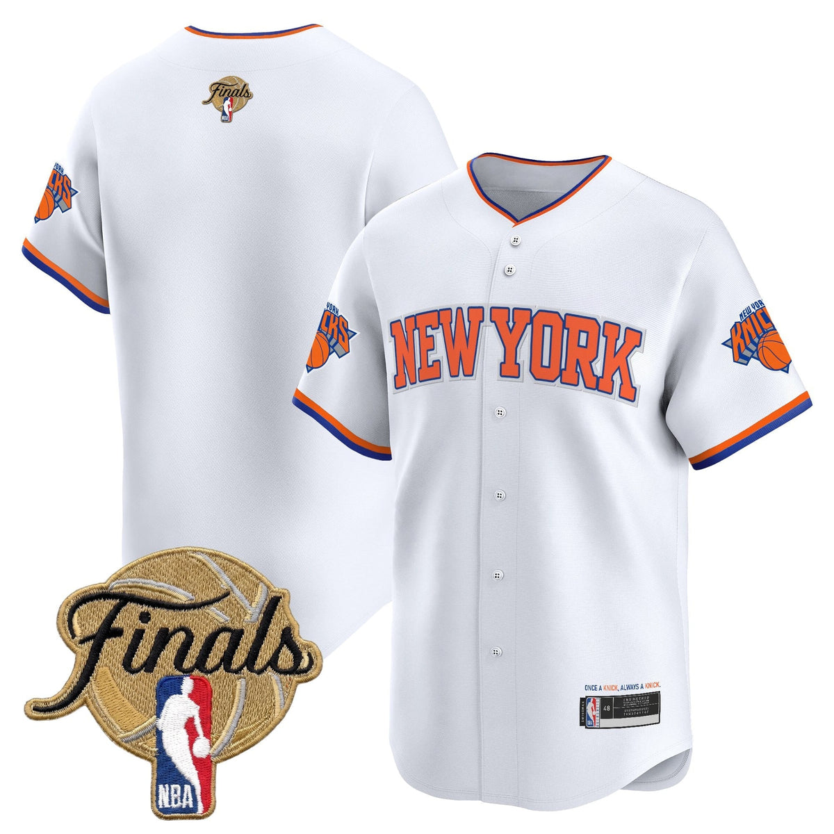 New York Knicks 2026 Finals Vapor Baseball Jersey - Stitched-Cuztomshoes