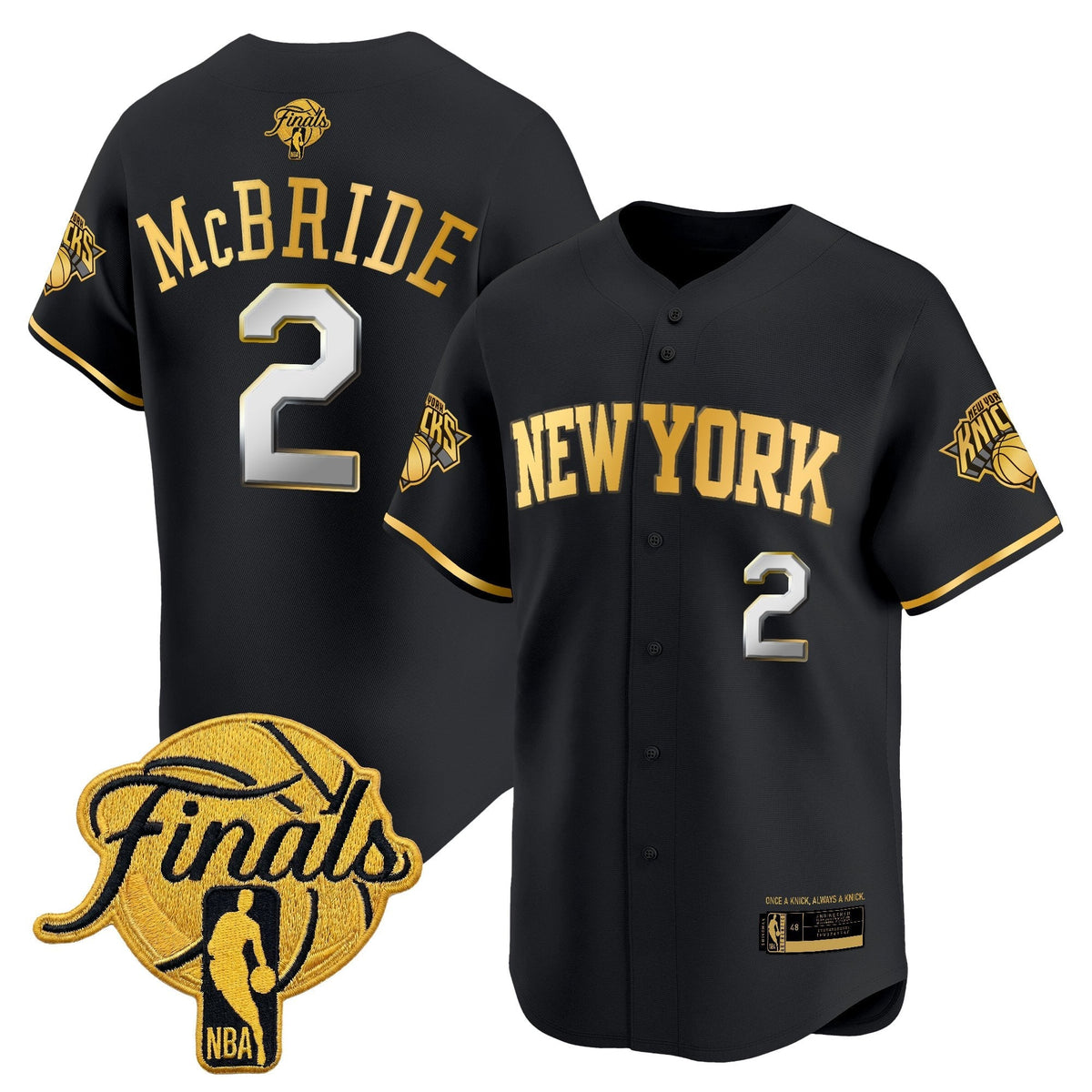 New York Knicks 2026 Finals Vapor Baseball Jersey - Stitched-Cuztomshoes