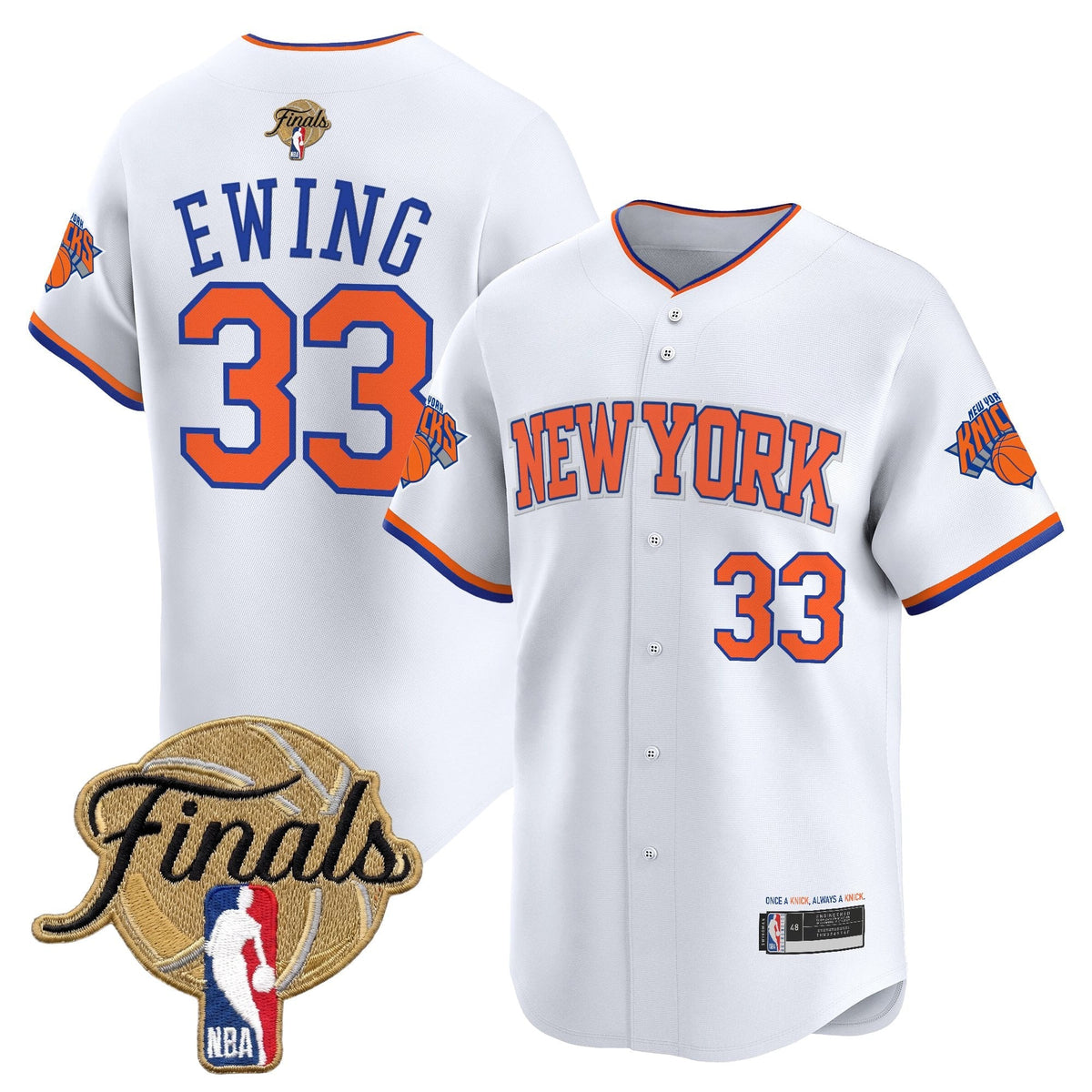 New York Knicks 2026 Finals Vapor Baseball Jersey - Stitched-Cuztomshoes