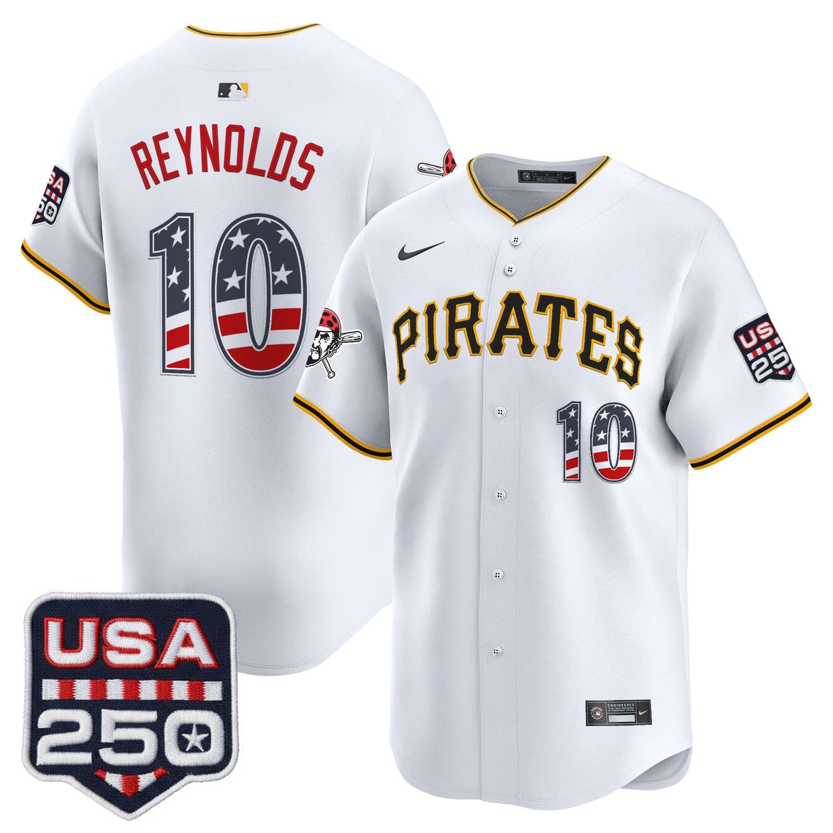 Pittsburgh Pirates USA 250 Fourth of July Vapor Premier Limited Jersey - Stitched