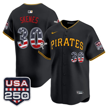 Pittsburgh Pirates USA 250 Fourth of July Vapor Premier Limited Jersey - Stitched