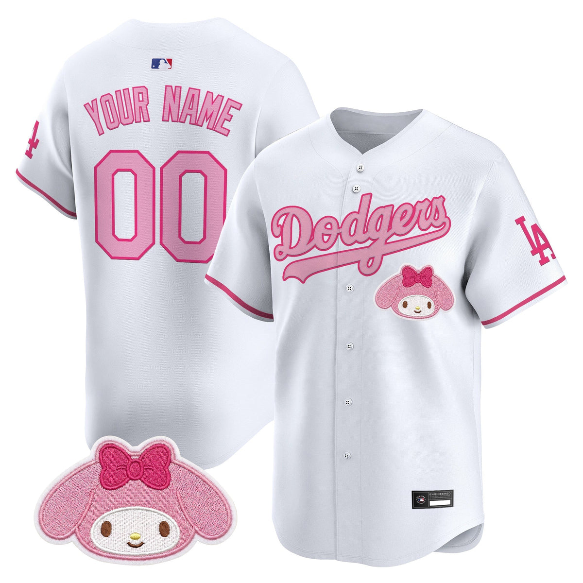 Los Angeles Dodgers x Sanrio Friends Vapor Premier Limited Custom Jersey - Stitched-Cuztomshoes