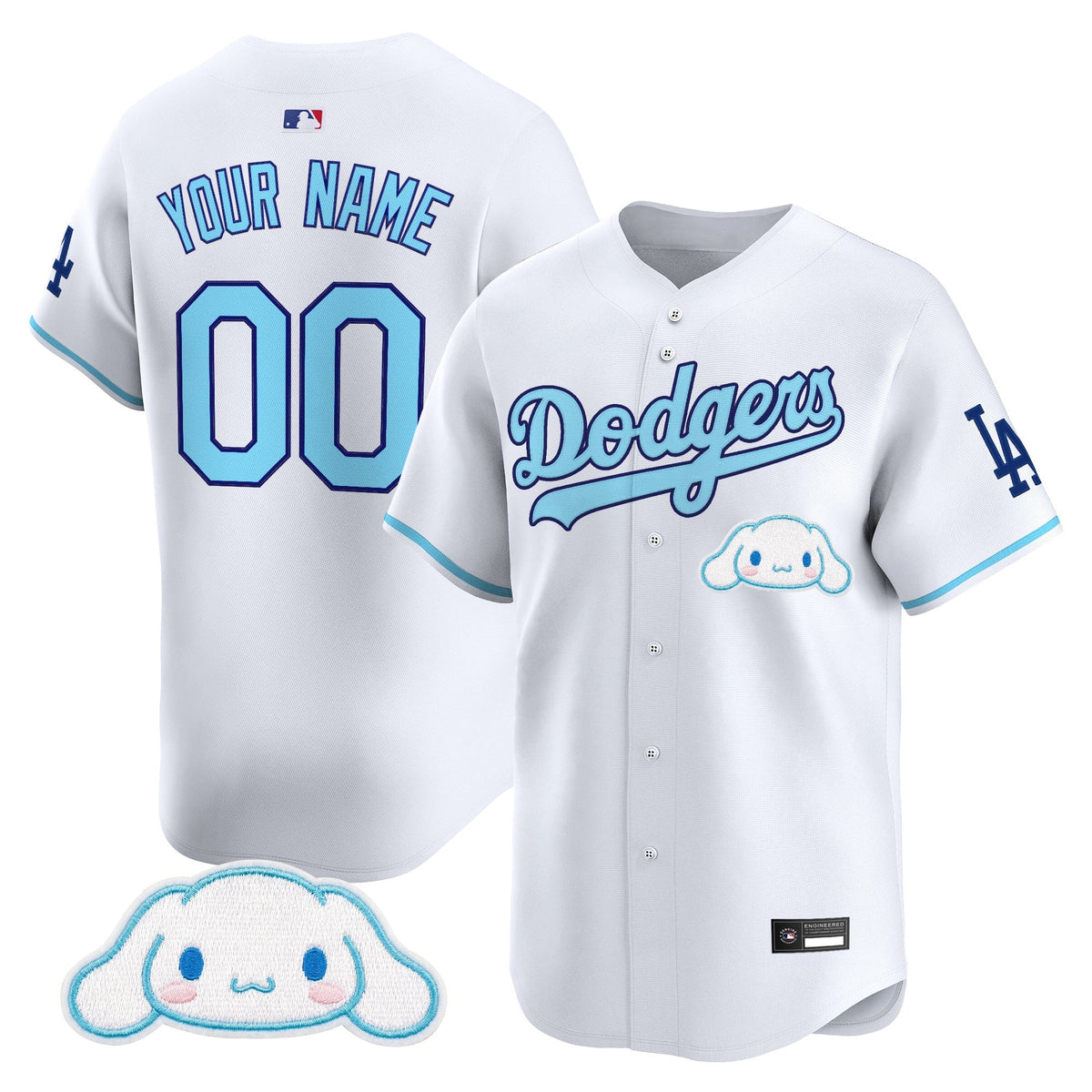 Los Angeles Dodgers x Sanrio Friends Vapor Premier Limited Custom Jersey - Stitched-Cuztomshoes