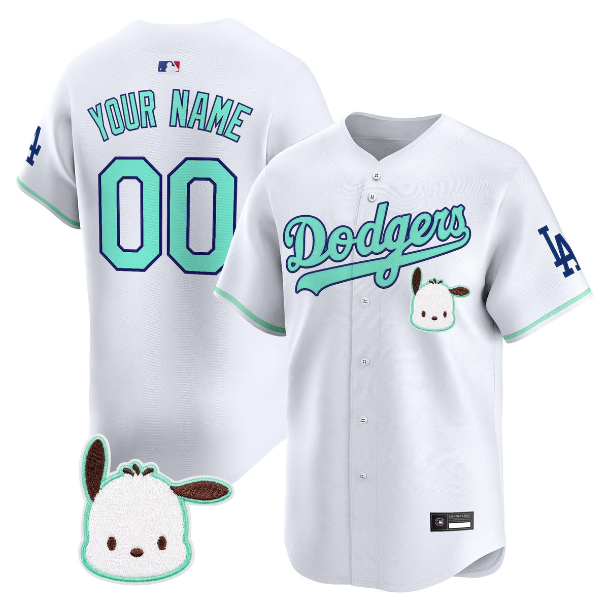 Los Angeles Dodgers x Sanrio Friends Vapor Premier Limited Custom Jersey - Stitched-Cuztomshoes