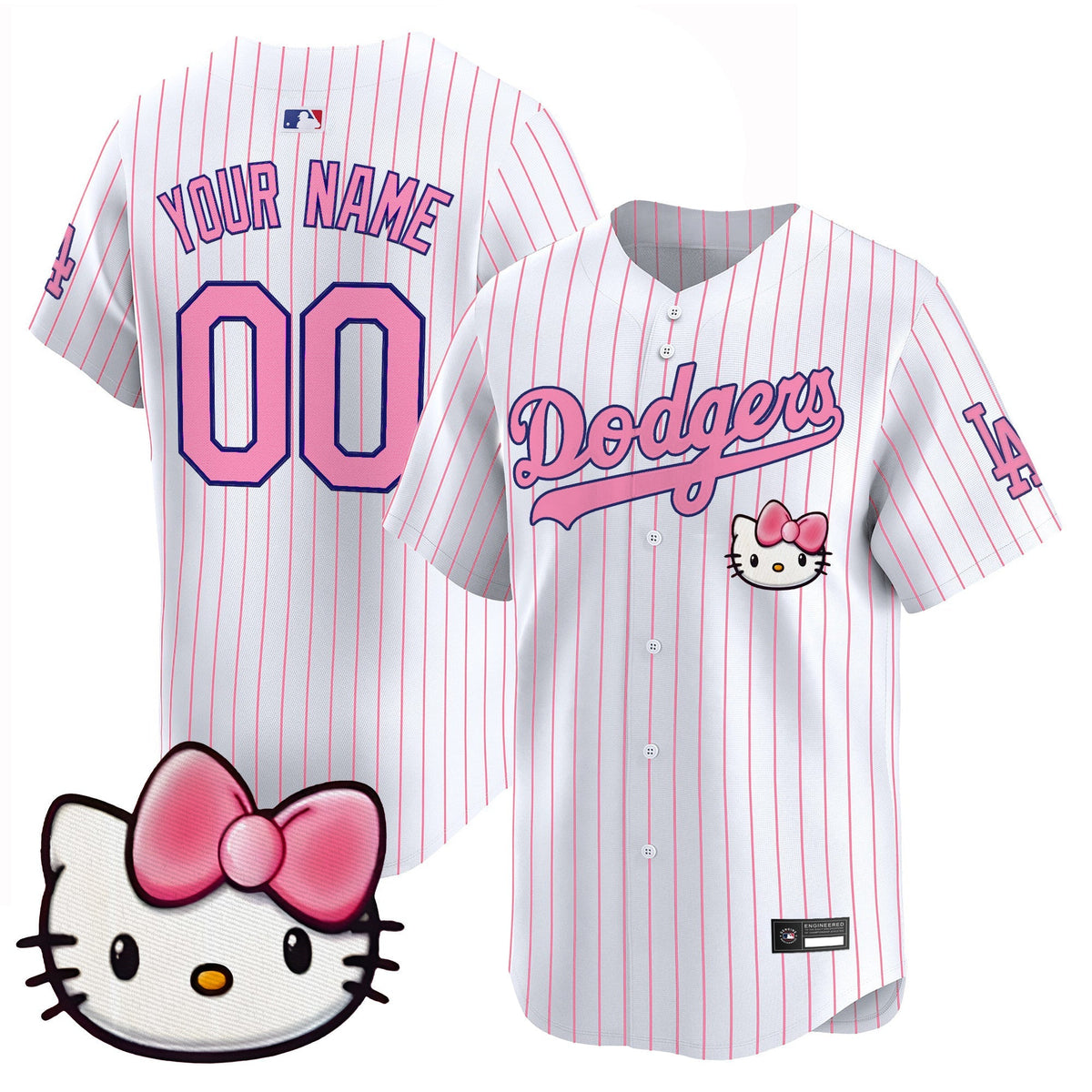 Los Angeles Dodgers x Sanrio Friends Vapor Premier Limited Custom Jersey - Stitched-Cuztomshoes