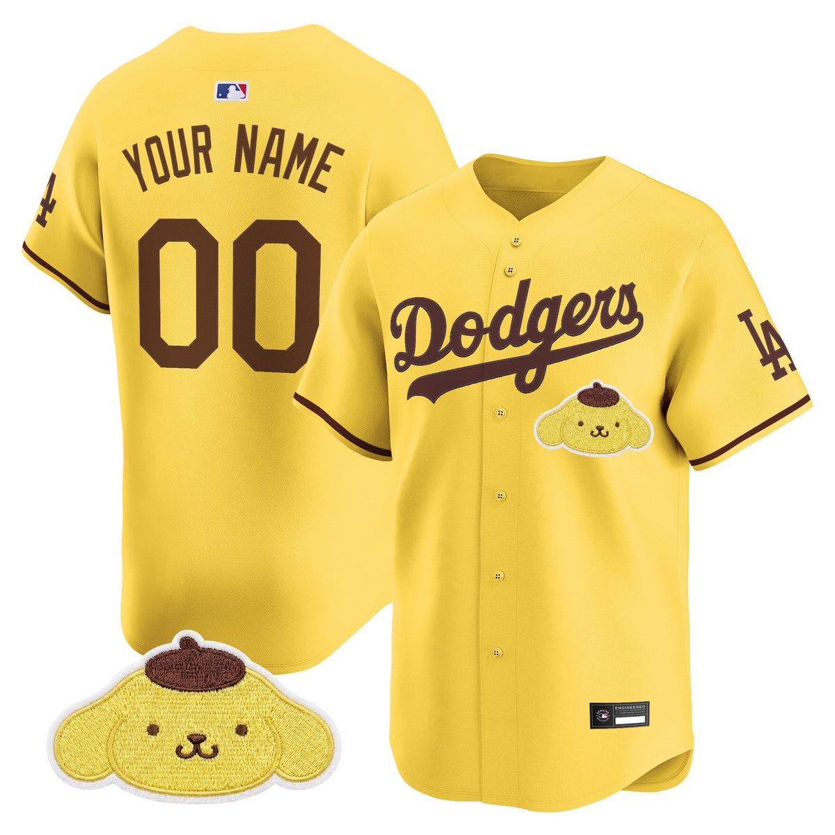 Los Angeles Dodgers x Sanrio Friends Vapor Premier Limited Custom Jersey - Stitched-Cuztomshoes