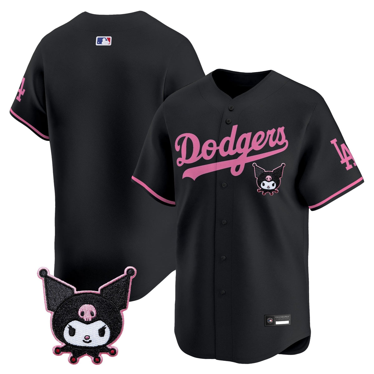 Los Angeles Dodgers x Kuromi Vapor Premier Limited Jersey - Stitched