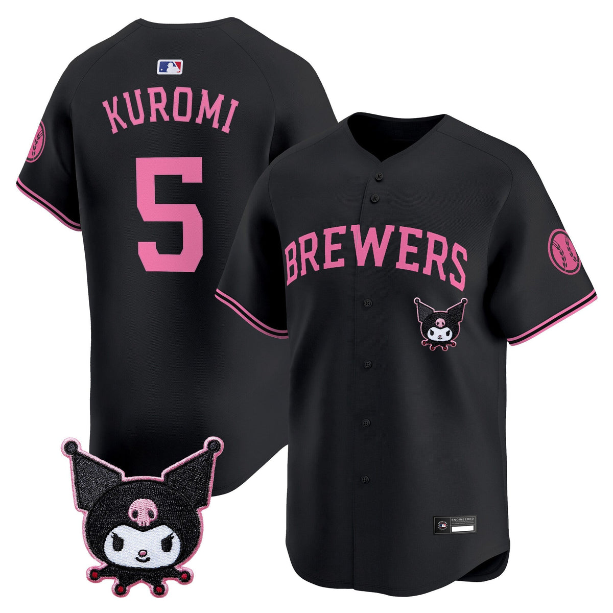 Milwaukee Brewers x Sanrio Friends Vapor Premier Limited Jersey - Stitched-Cuztomshoes