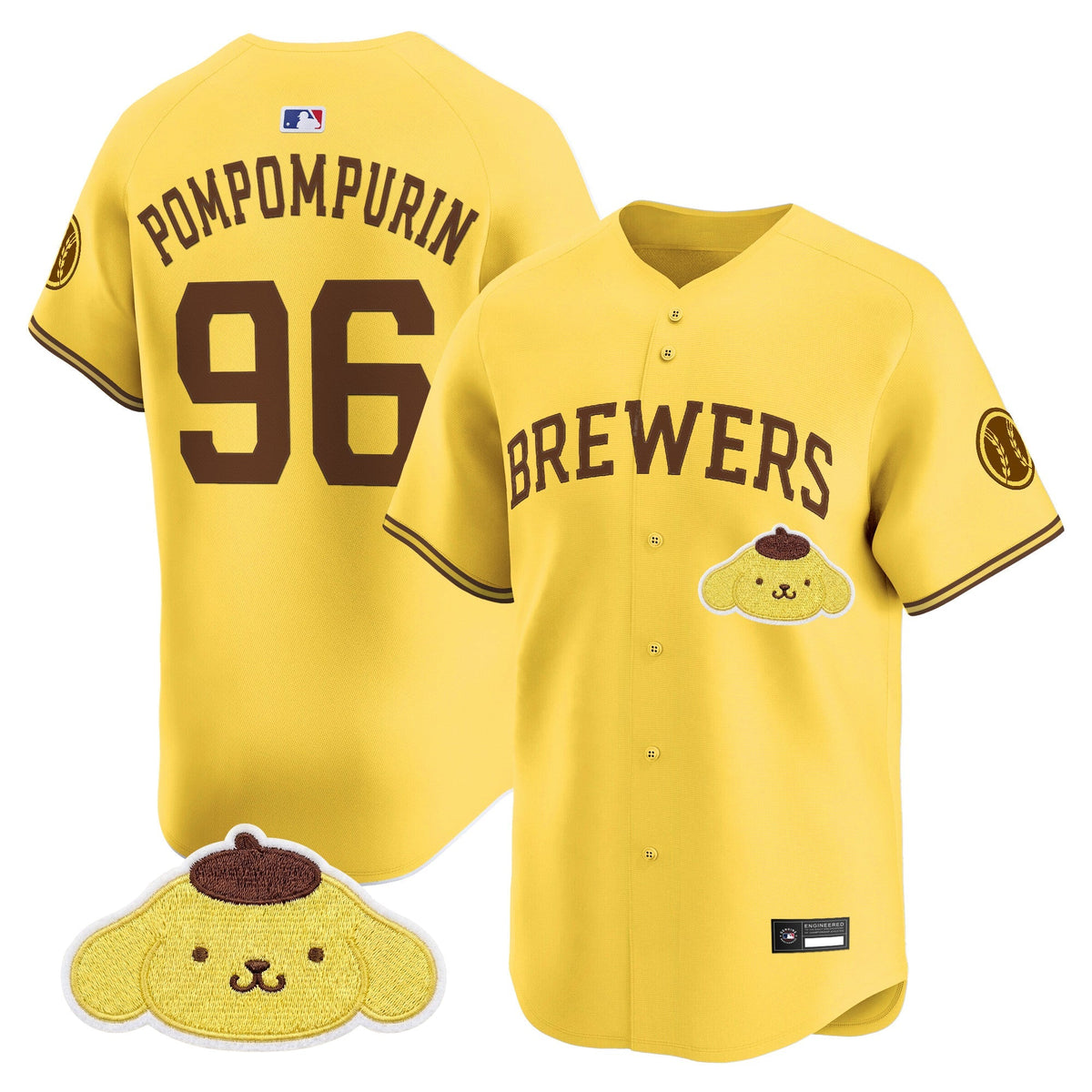 Milwaukee Brewers x Sanrio Friends Vapor Premier Limited Jersey - Stitched-Cuztomshoes