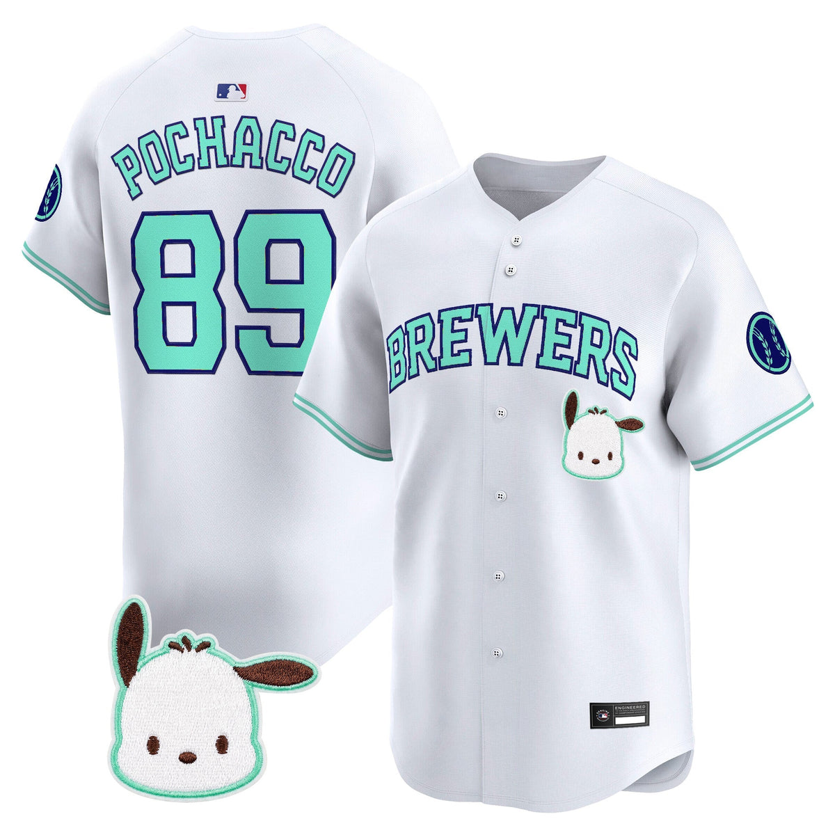 Milwaukee Brewers x Sanrio Friends Vapor Premier Limited Jersey - Stitched-Cuztomshoes