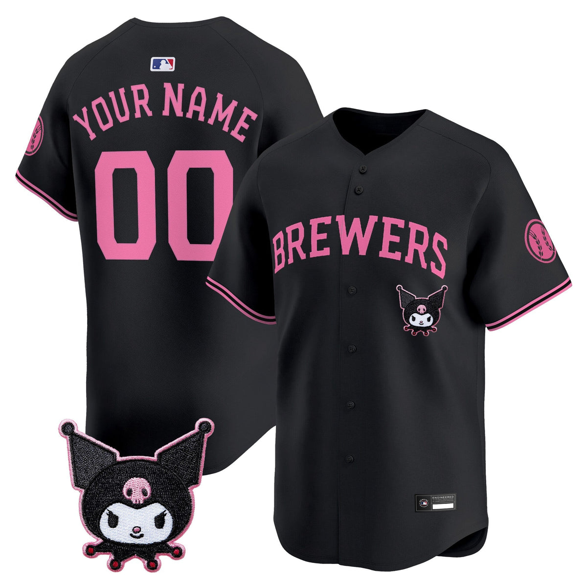 Milwaukee Brewers x Sanrio Friends Vapor Premier Limited Custom Jersey - Stitched-Cuztomshoes