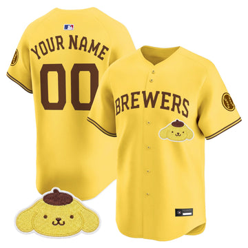 Milwaukee Brewers x Sanrio Friends Vapor Premier Limited Custom Jersey - Stitched-Cuztomshoes