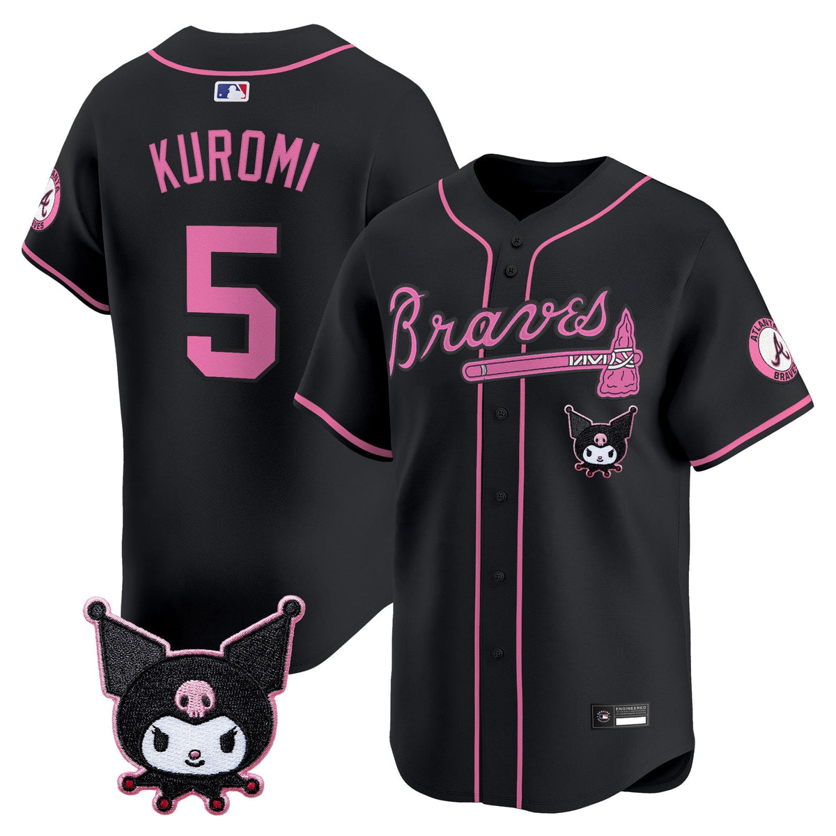 Atlanta Braves x Sanrio Friends Vapor Premier Limited Jersey - Stitched-Cuztomshoes