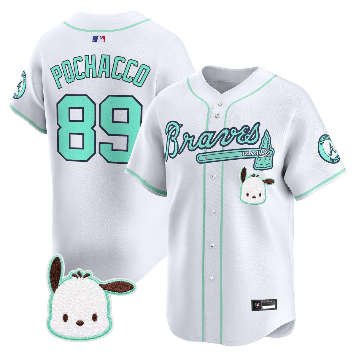 Atlanta Braves x Sanrio Friends Vapor Premier Limited Jersey - Stitched-Cuztomshoes