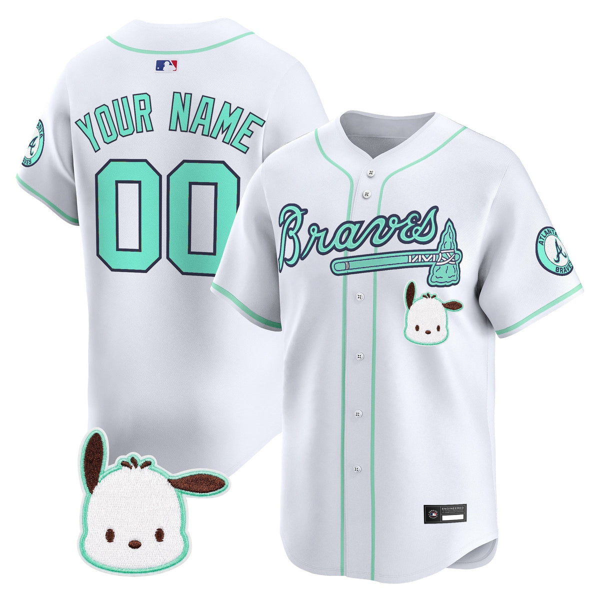 Atlanta Braves x Sanrio Friends Vapor Premier Limited Custom Jersey - Stitched-Cuztomshoes