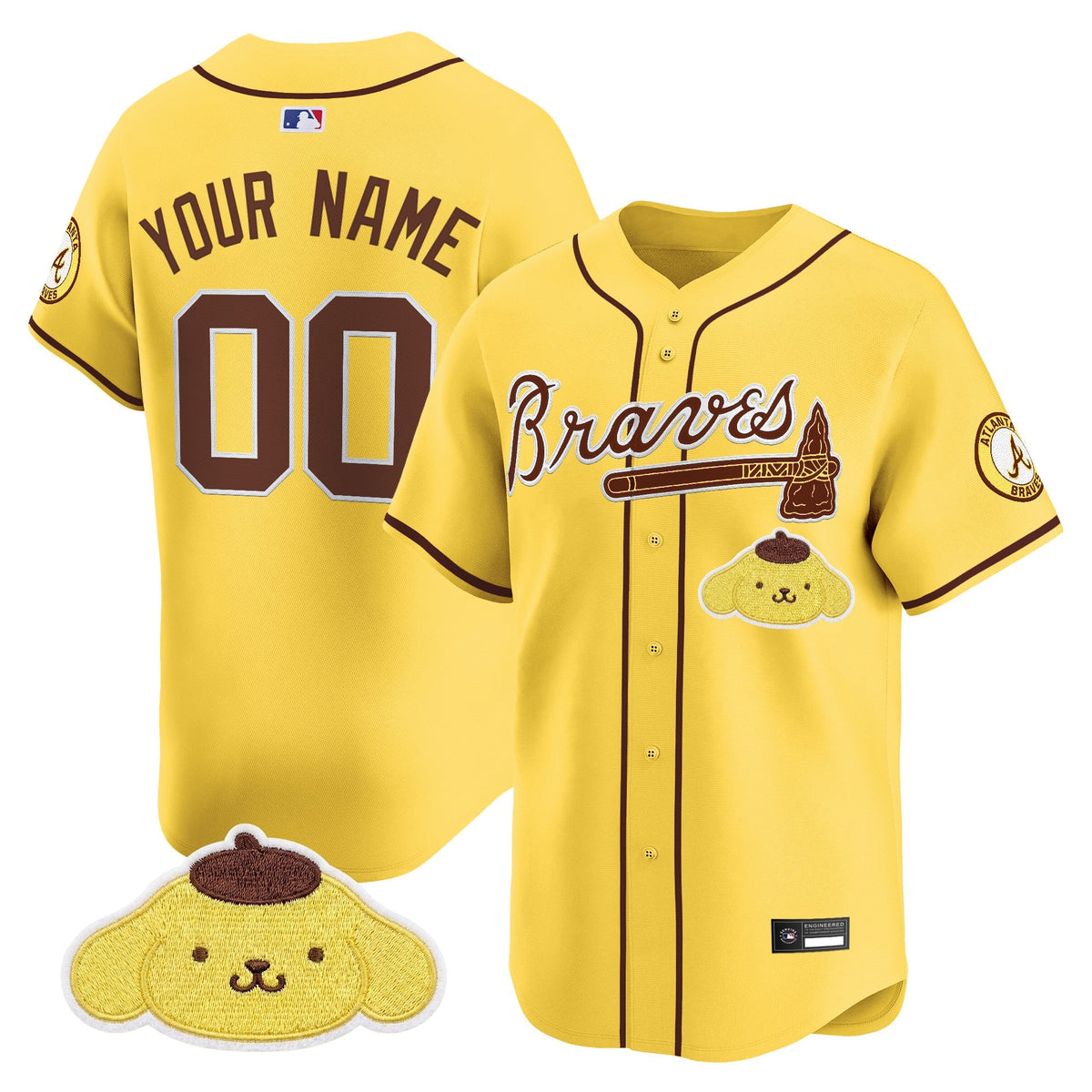 Atlanta Braves x Sanrio Friends Vapor Premier Limited Custom Jersey - Stitched-Cuztomshoes