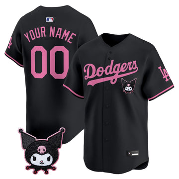 Los Angeles Dodgers x Kuromi Vapor Premier Limited Custom Jersey - Stitched-Cuztomshoes
