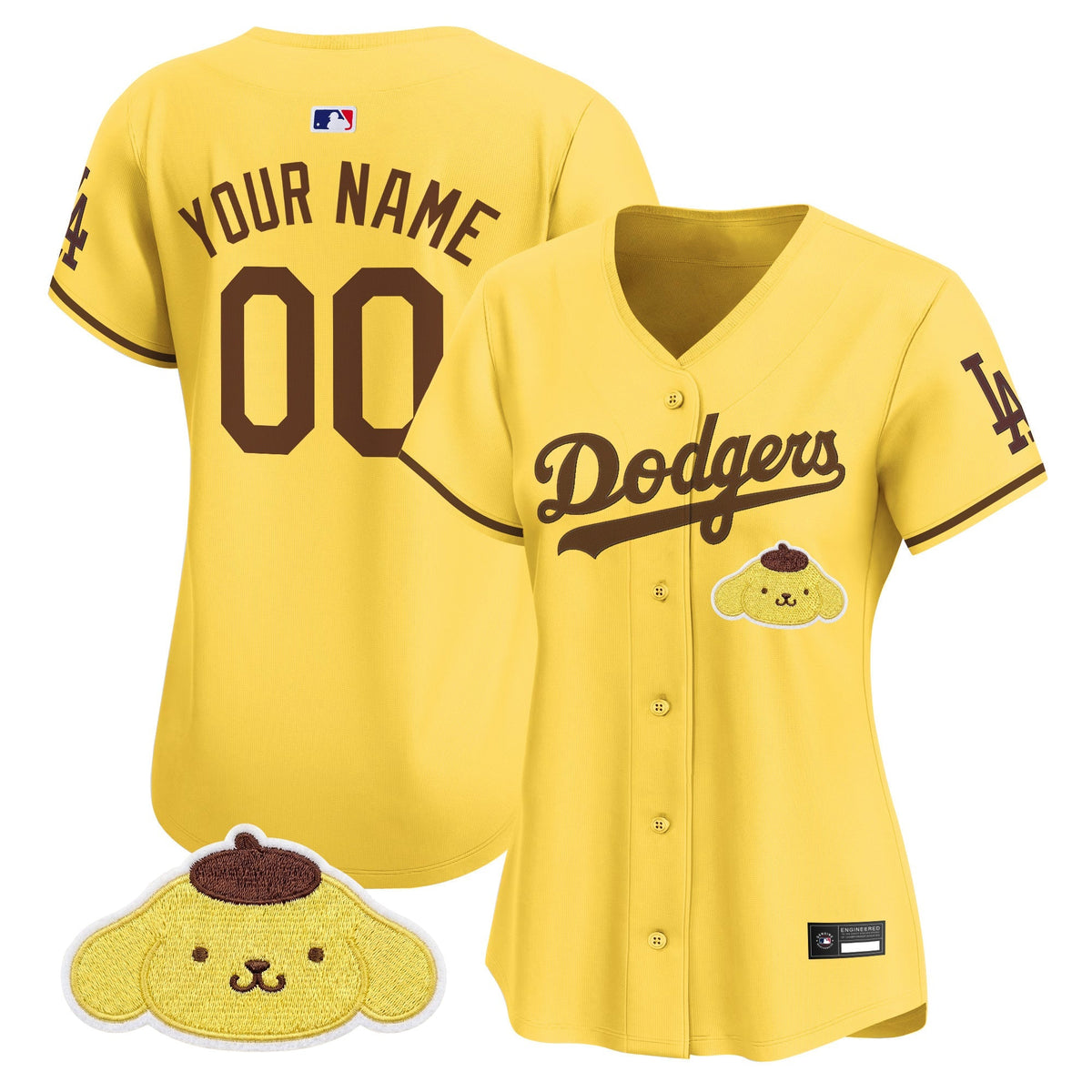 Los Angeles Dodgers x Sanrio Friends Vapor Premier Limited Custom Jersey - Stitched-Cuztomshoes