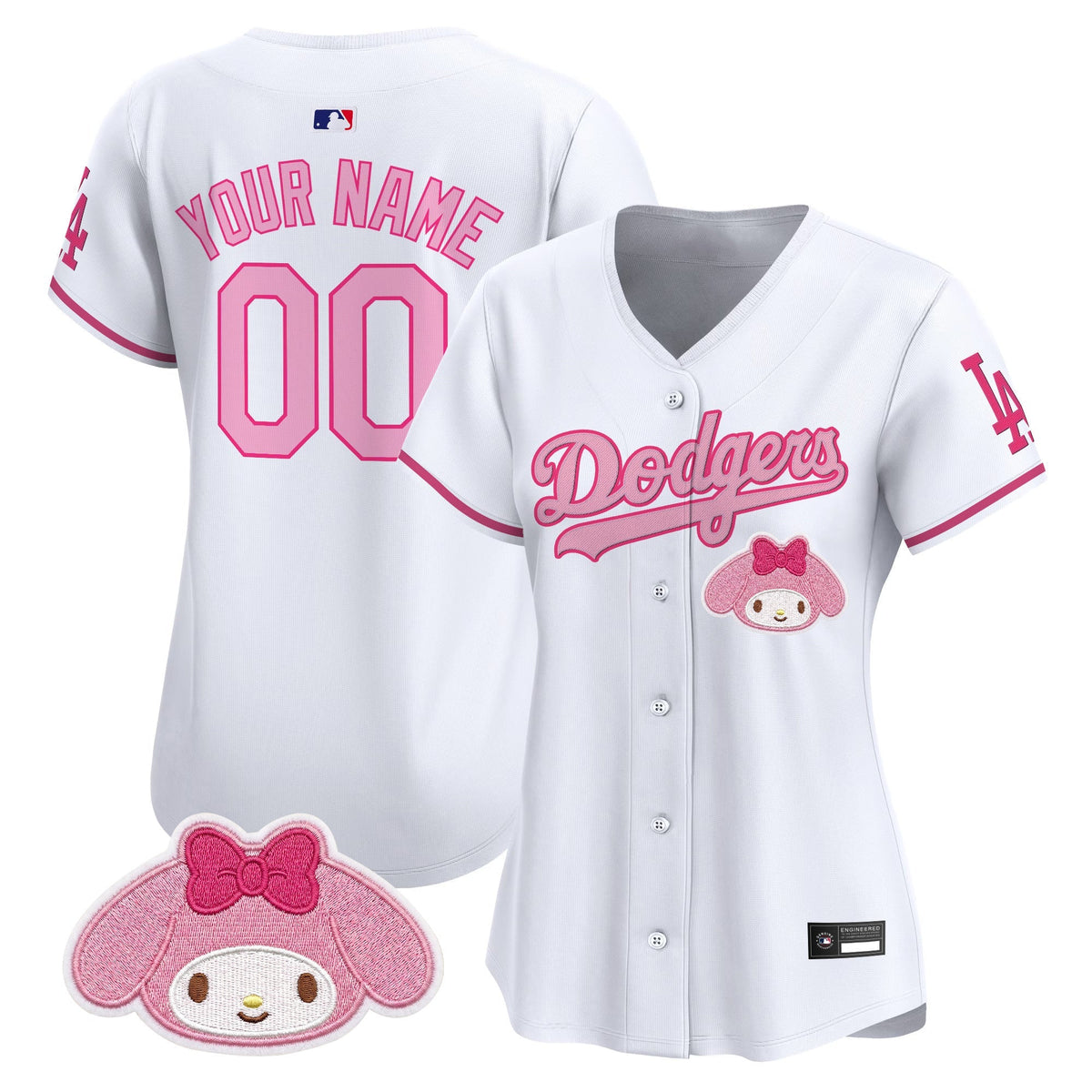 Los Angeles Dodgers x Sanrio Friends Vapor Premier Limited Custom Jersey - Stitched-Cuztomshoes