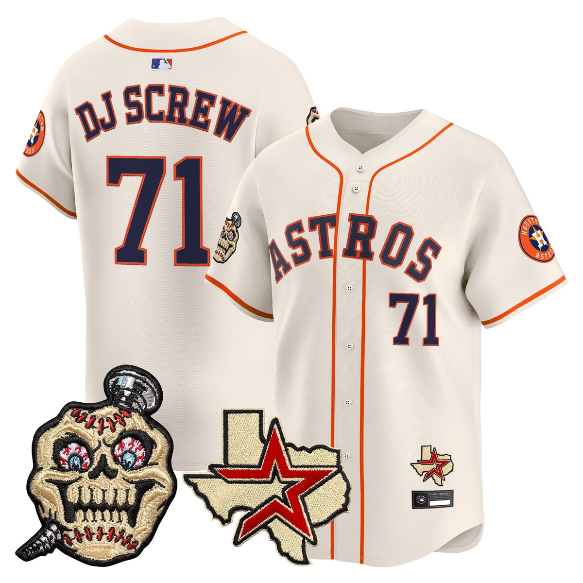 Houston Astros Screwed Up Click Vapor Premier Limited Jersey - Stitched-Cuztomshoes