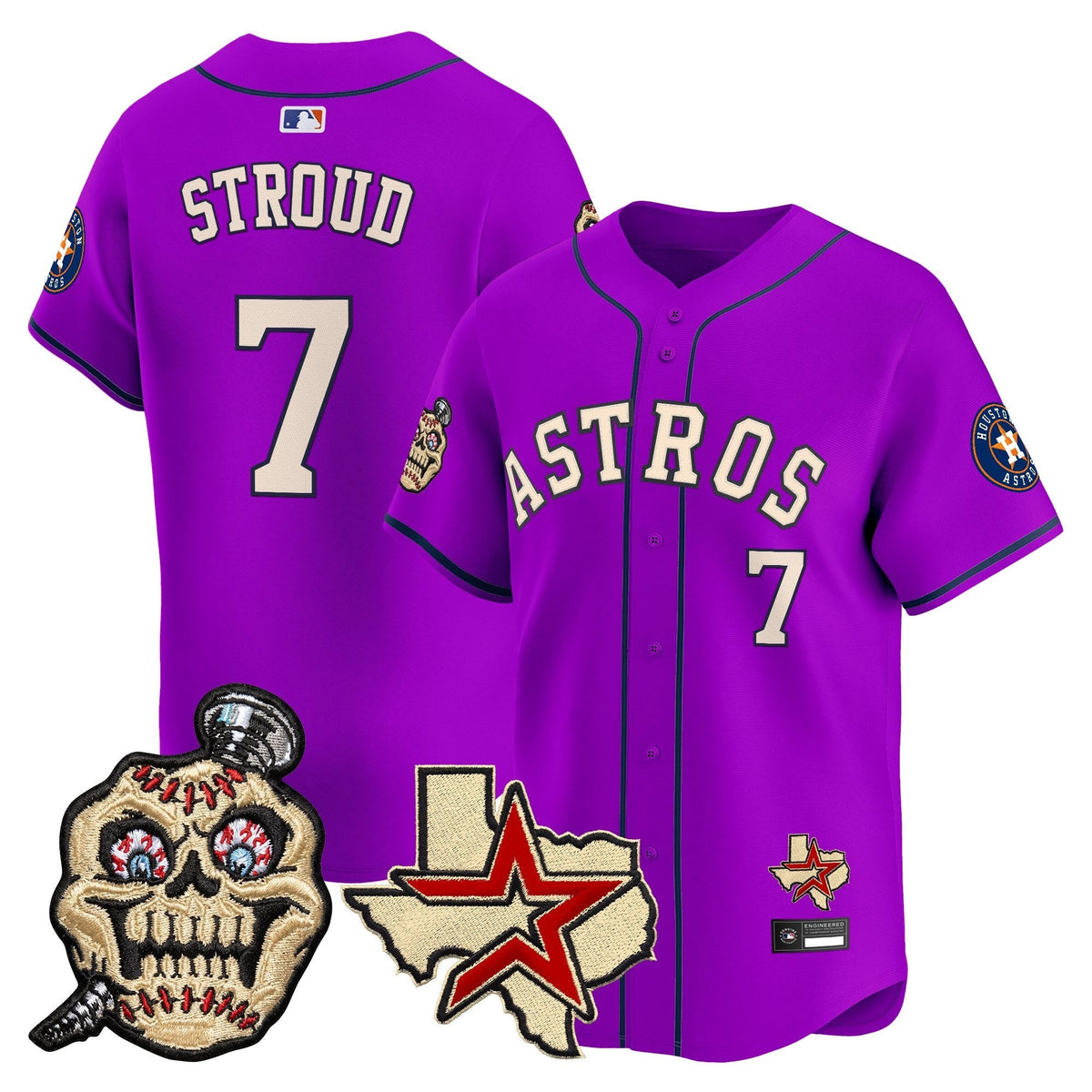 Houston Astros Screwed Up Click Vapor Premier Limited Jersey - Stitched-Cuztomshoes