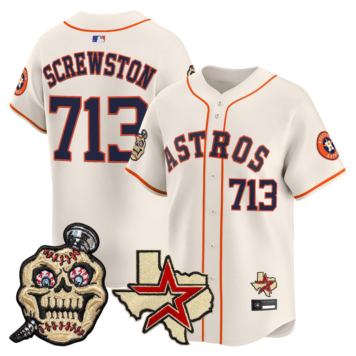 Houston Astros Screwed Up Click Vapor Premier Limited Jersey - Stitched-Cuztomshoes