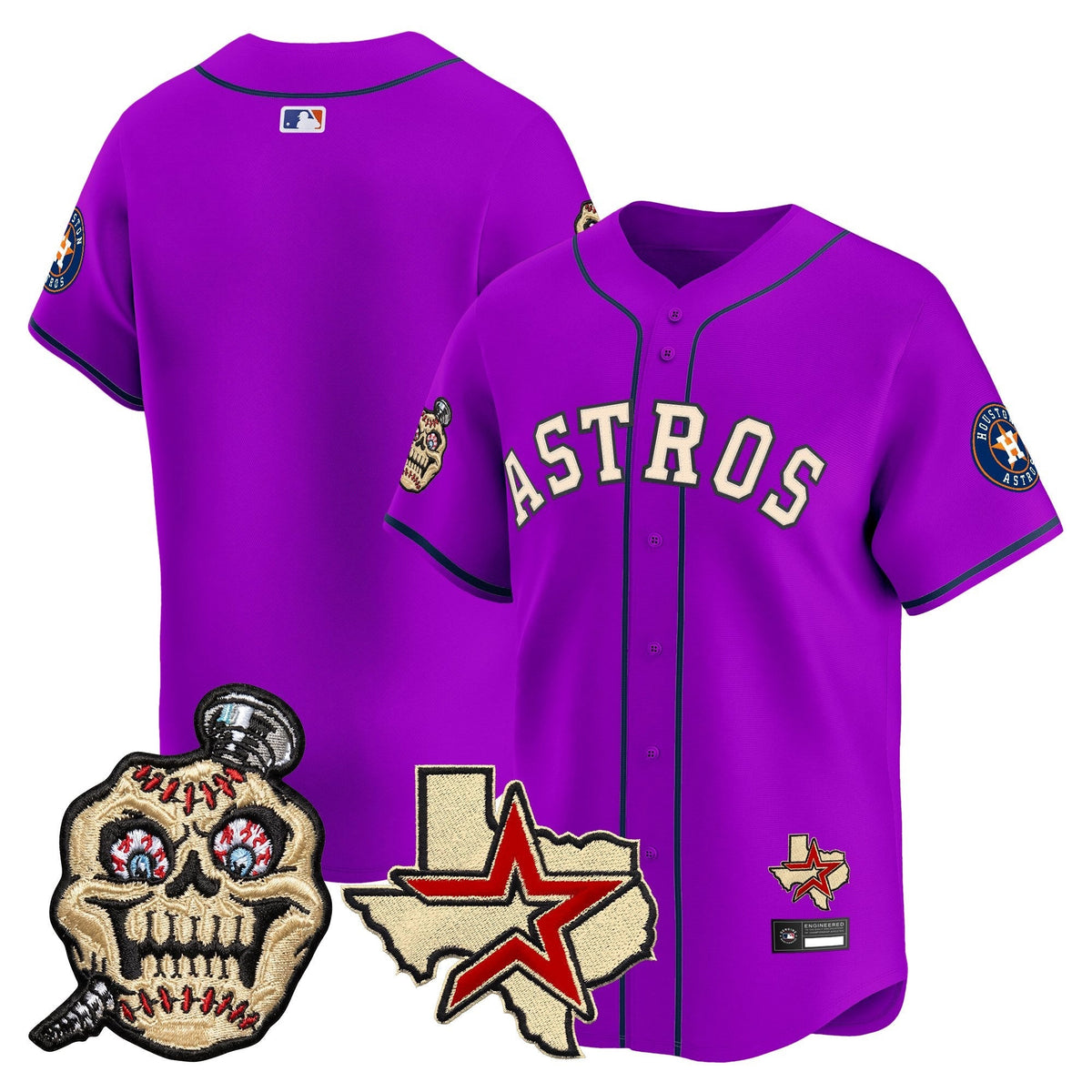 Houston Astros Screwed Up Click Vapor Premier Limited Jersey - Stitched-Cuztomshoes