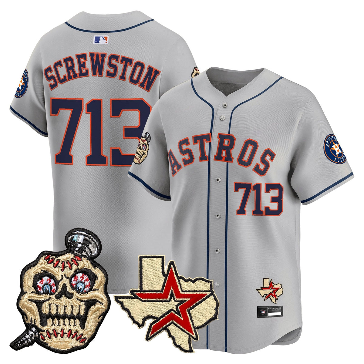 Houston Astros Screwed Up Click Vapor Premier Limited Jersey - Stitched-Cuztomshoes