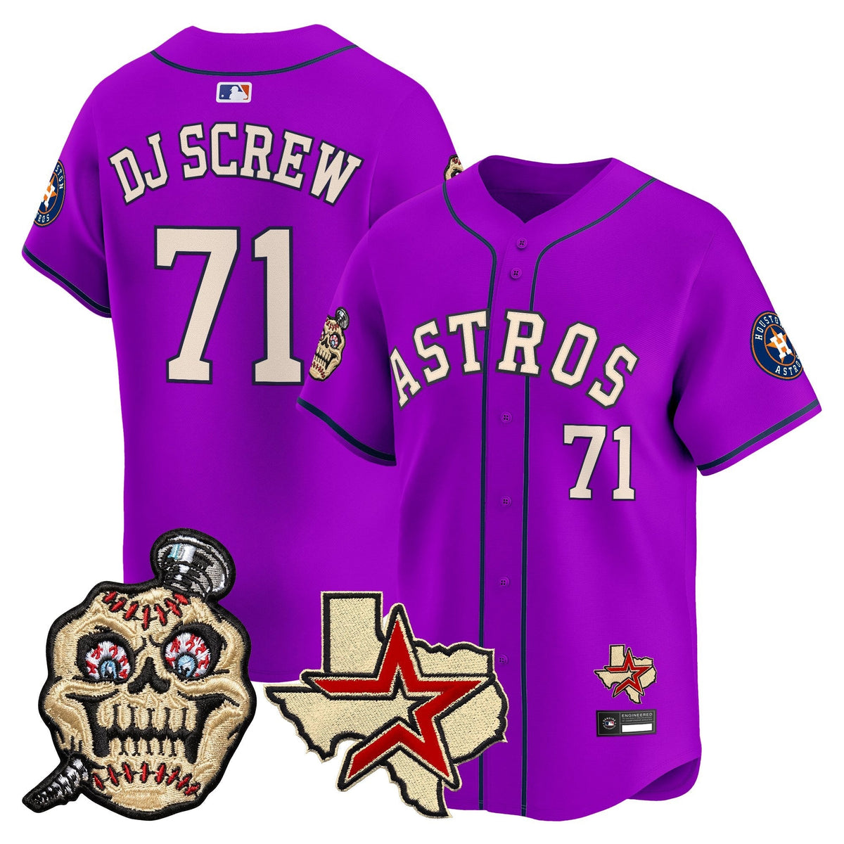Houston Astros Screwed Up Click Vapor Premier Limited Jersey - Stitched-Cuztomshoes