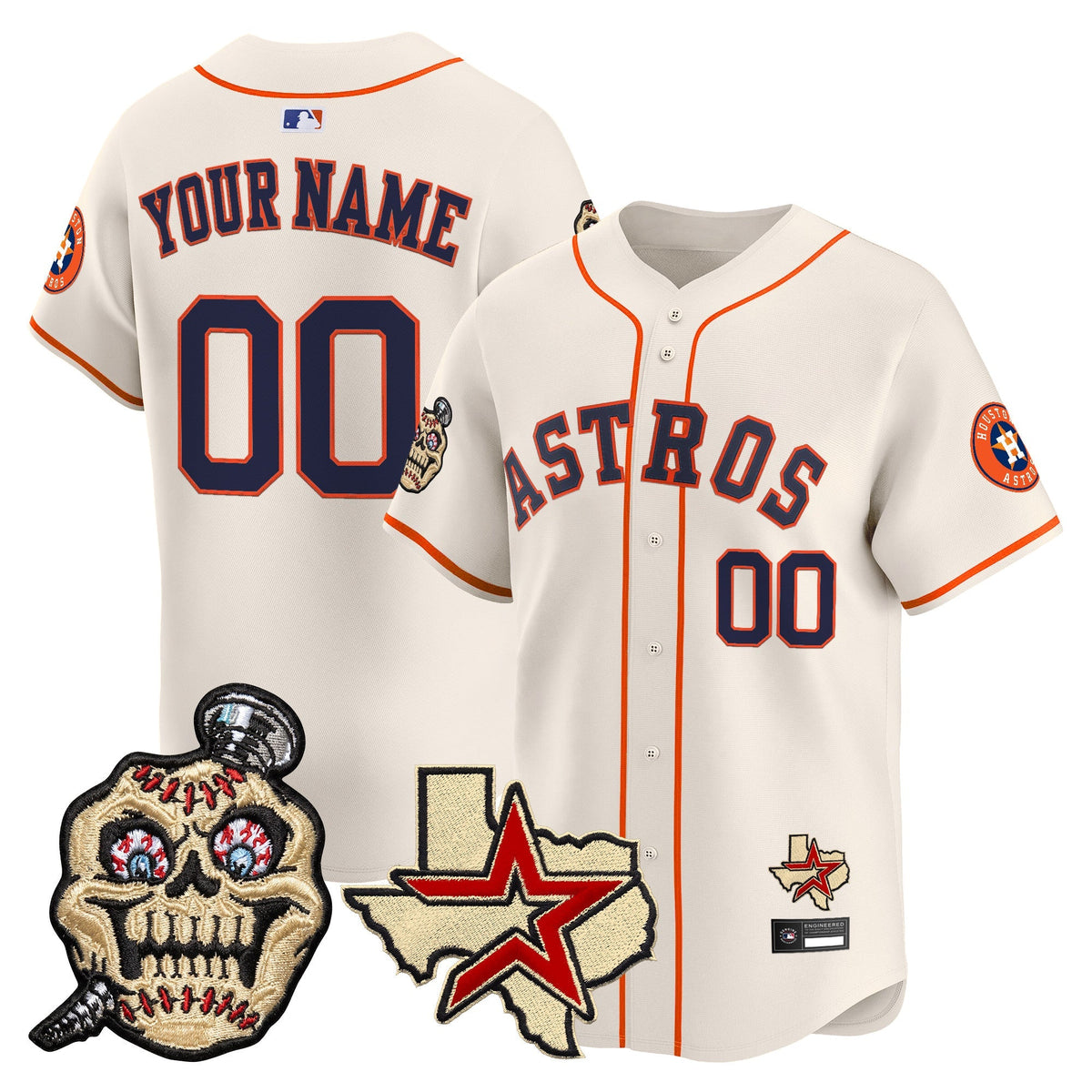 Houston Astros Screwed Up Click Vapor Premier Limited Custom Jersey - Stitched-Cuztomshoes
