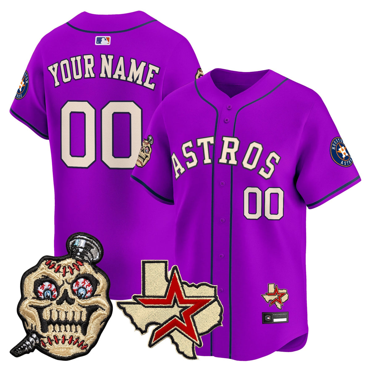 Houston Astros Screwed Up Click Vapor Premier Limited Custom Jersey - Stitched-Cuztomshoes