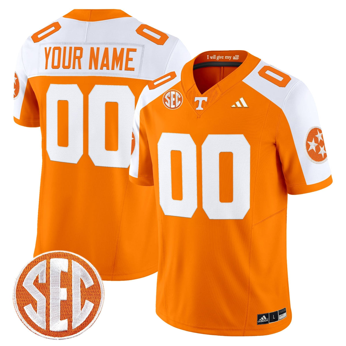 TENN 2026 Vapor Limited Custom Jersey - Stitched