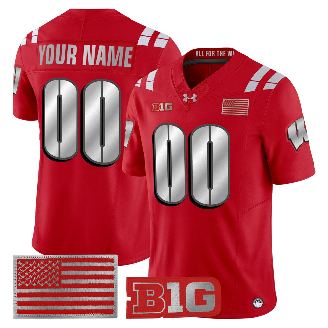 Wisconsin Badgers 2026 Lambeau Vapor Limited Custom Jersey - Stitched-Cuztomshoes