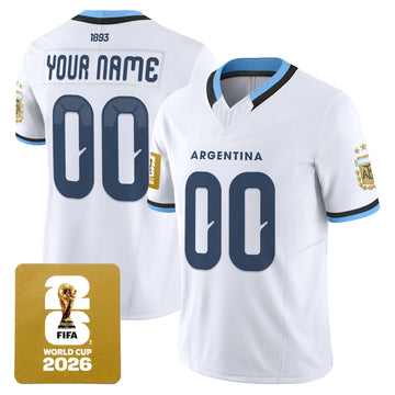 Argentina 2026 World Cup Vapor Football Custom Jersey - Stitched-Cuztomshoes