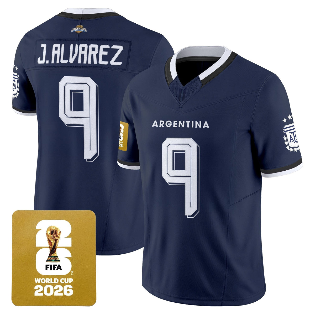 Argentina 2026 World Cup Vapor Football Jersey - Stitched-Cuztomshoes