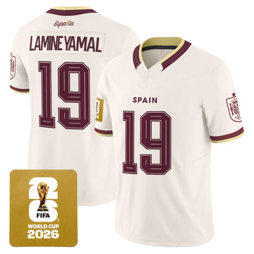 Spain 2026 World Cup Vapor Football Jersey - Stitched