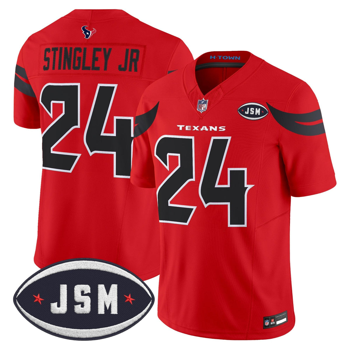 Houston Texan Janice McNair Memorial Patch Vapor Limited Jersey - Stitched-Cuztomshoes