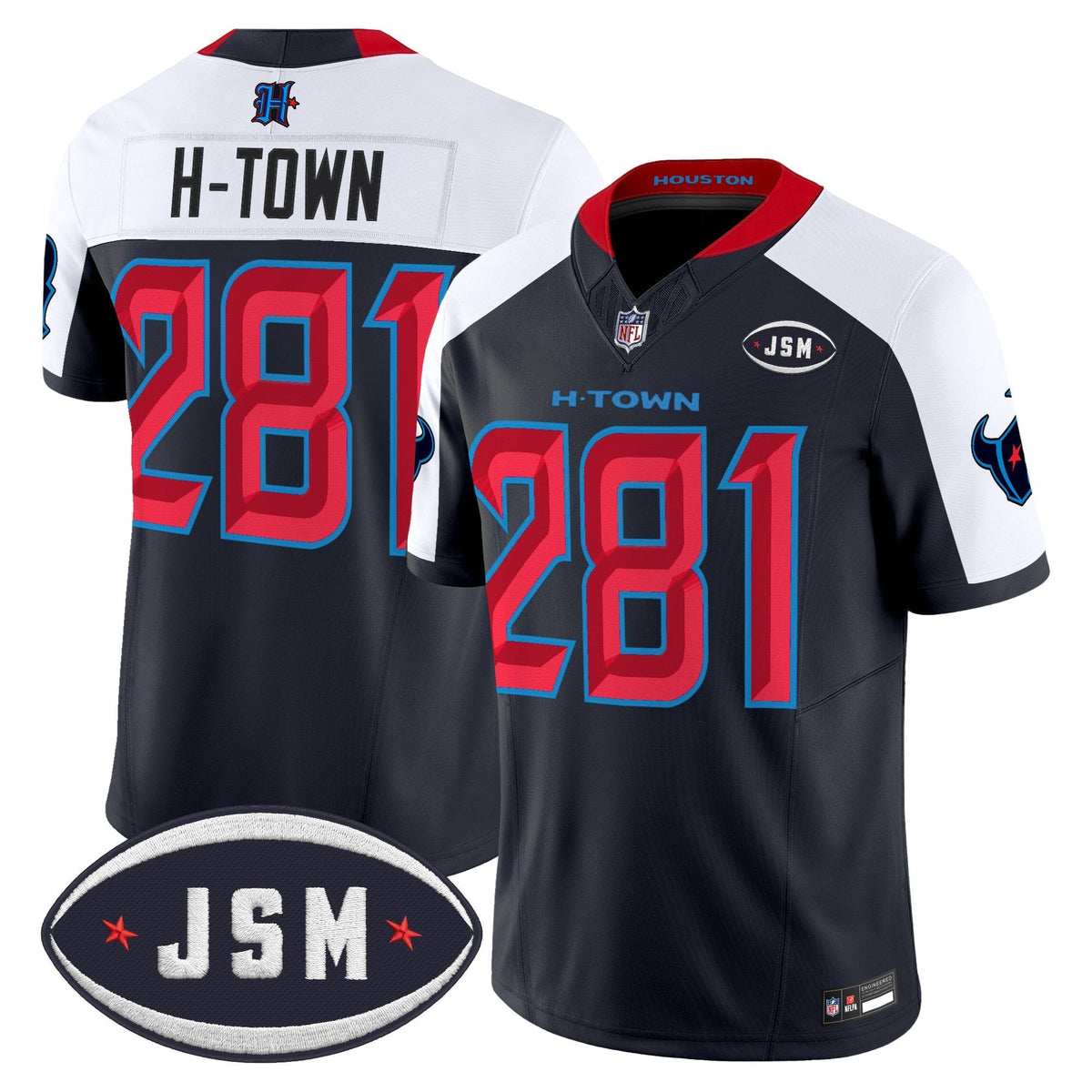 Houston Texan Janice McNair Memorial Patch Vapor Limited Jersey - Stitched-Cuztomshoes
