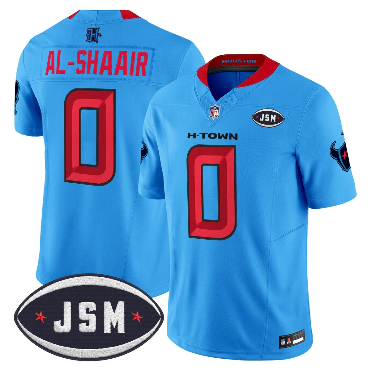Houston Texan Janice McNair Memorial Patch Vapor Limited Jersey - Stitched-Cuztomshoes