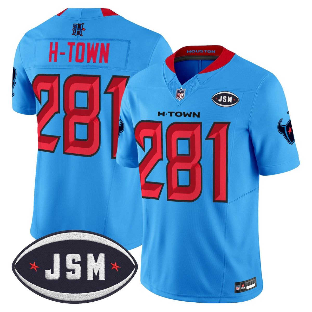 Houston Texan Janice McNair Memorial Patch Vapor Limited Jersey - Stitched-Cuztomshoes