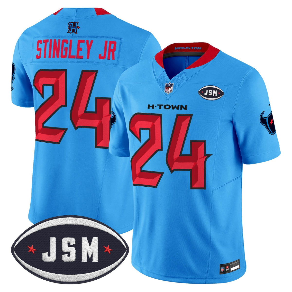 Houston Texan Janice McNair Memorial Patch Vapor Limited Jersey - Stitched-Cuztomshoes
