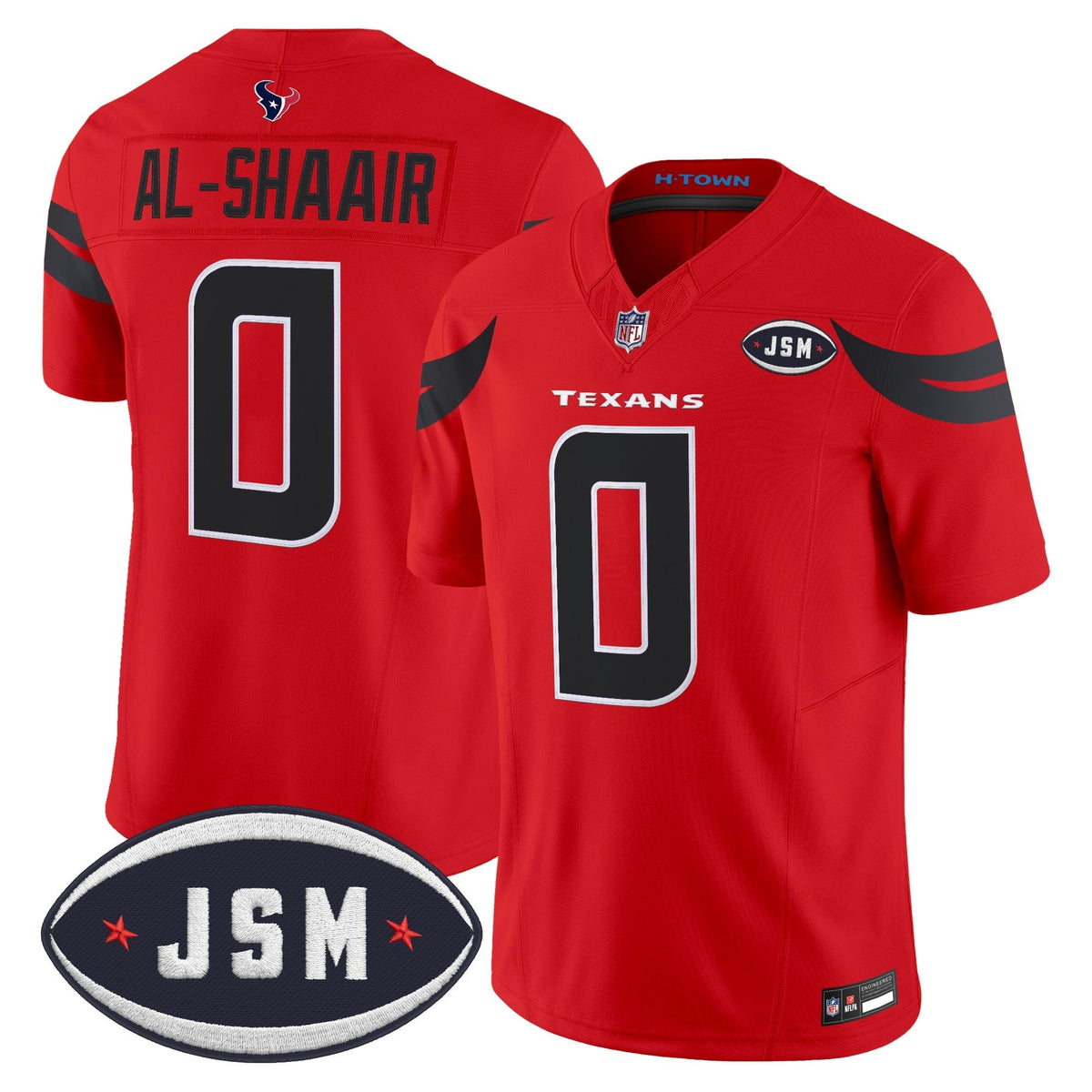 Houston Texan Janice McNair Memorial Patch Vapor Limited Jersey - Stitched-Cuztomshoes
